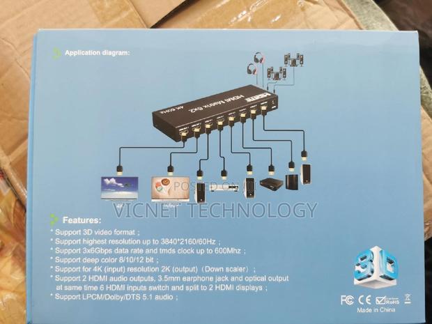  Display HDMI Matrix With Optical Cable Input - thumbnail 4