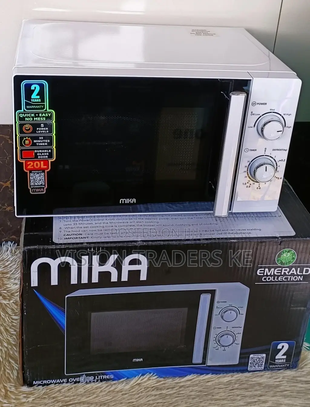 Mika 20ltrs Manual Microwave Oven