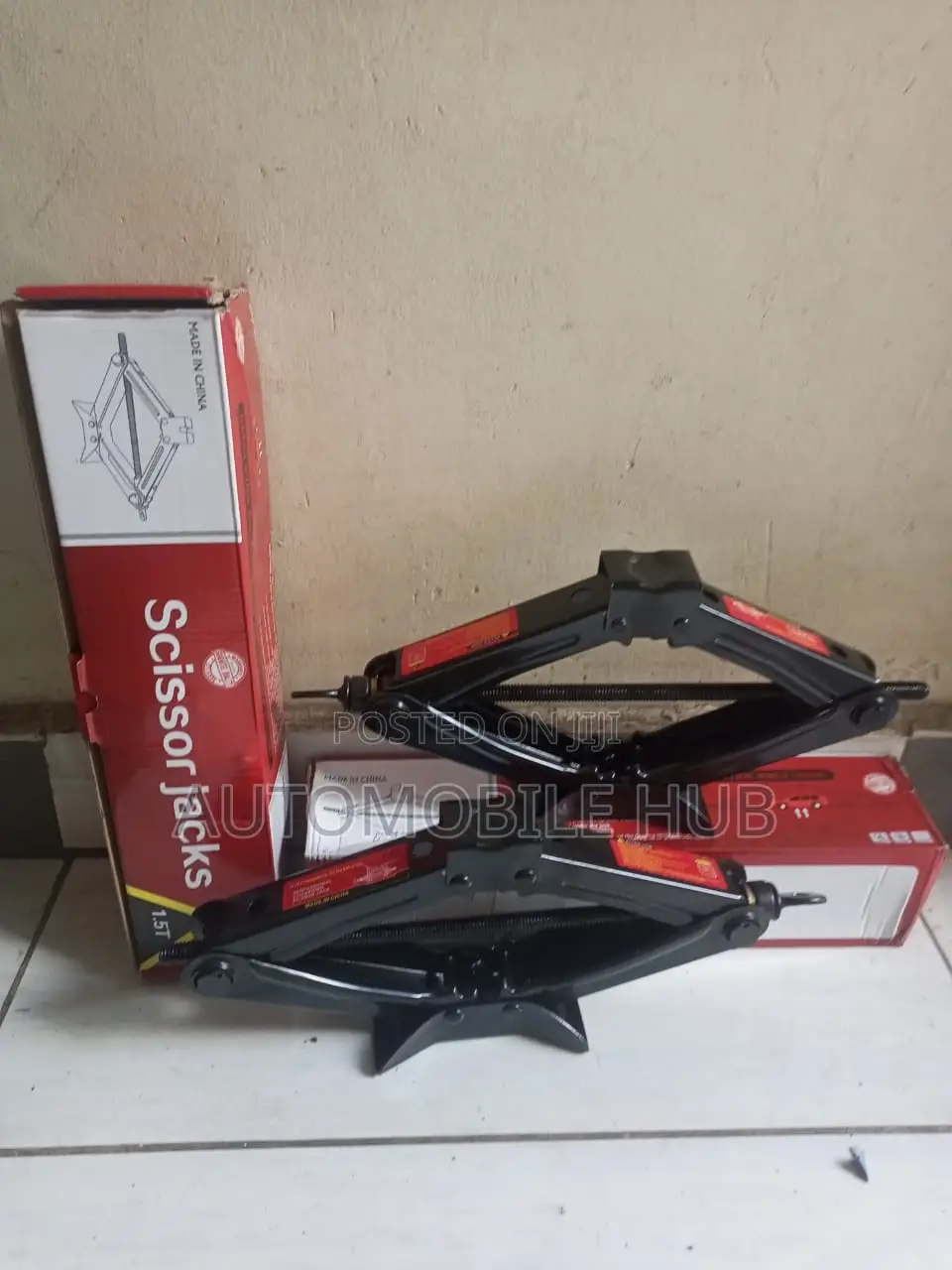 Car Scissors Jack Set L Handle 1.5T