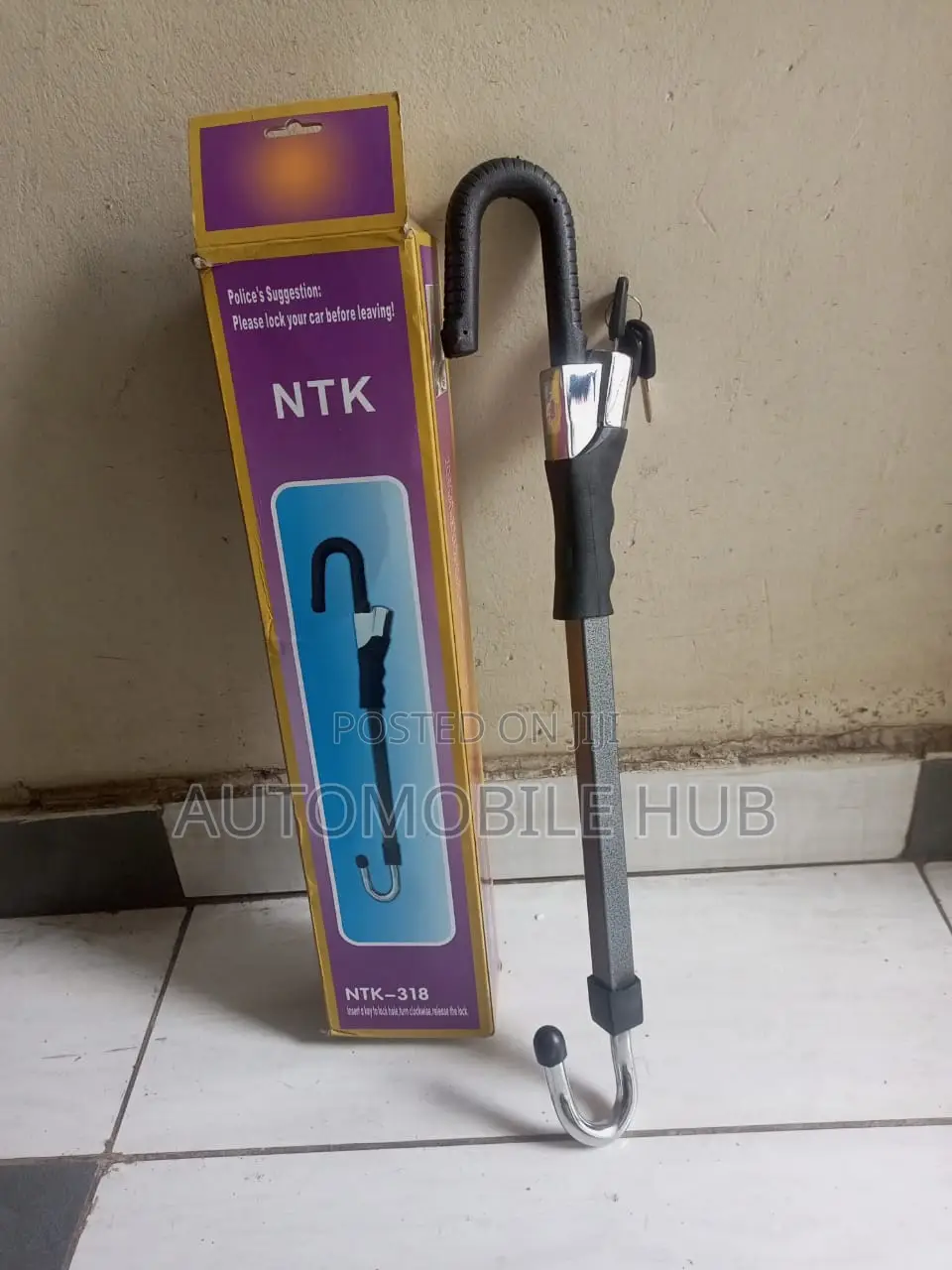 Car Antitheft Steering Wheel to Brake Lock