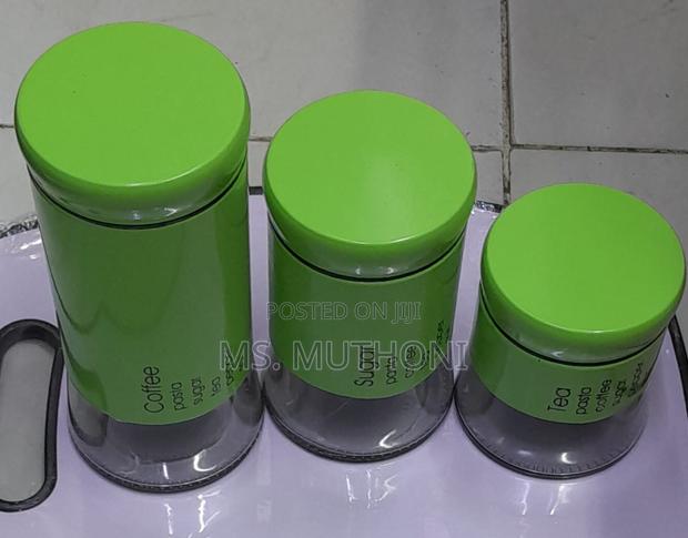 Tea, Sugar and Coffee Canisters Set - thumbnail 3