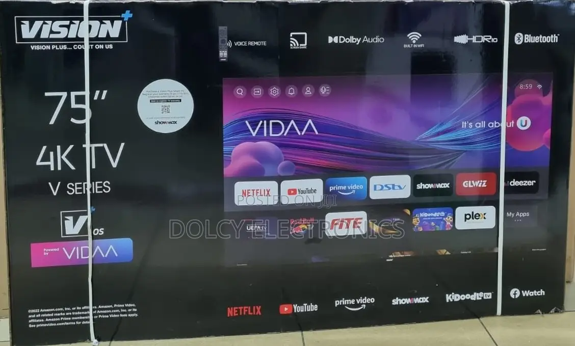 Vision Plus 75inch V+ Os Smart Tv