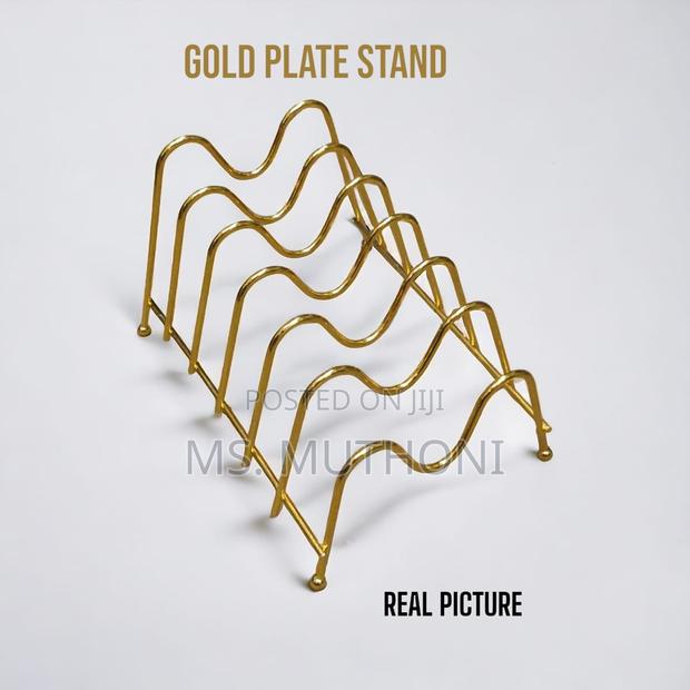 349804 Gold Plate/Lid Stand