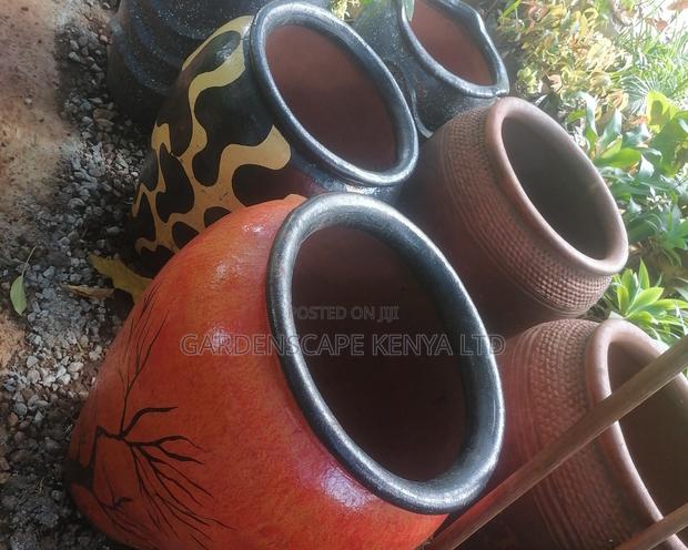 Large Clay Planters - main view