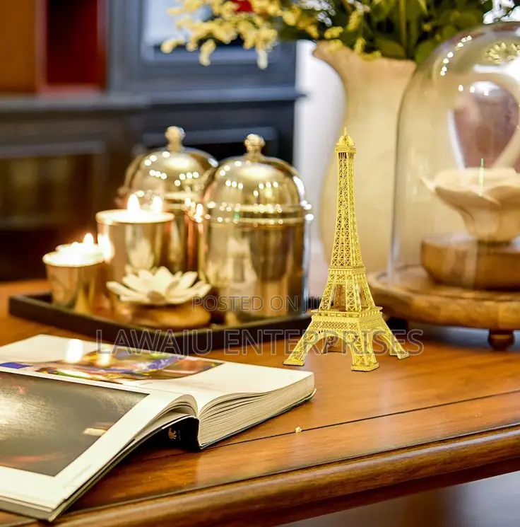 Eiffel Tower Gold Decor