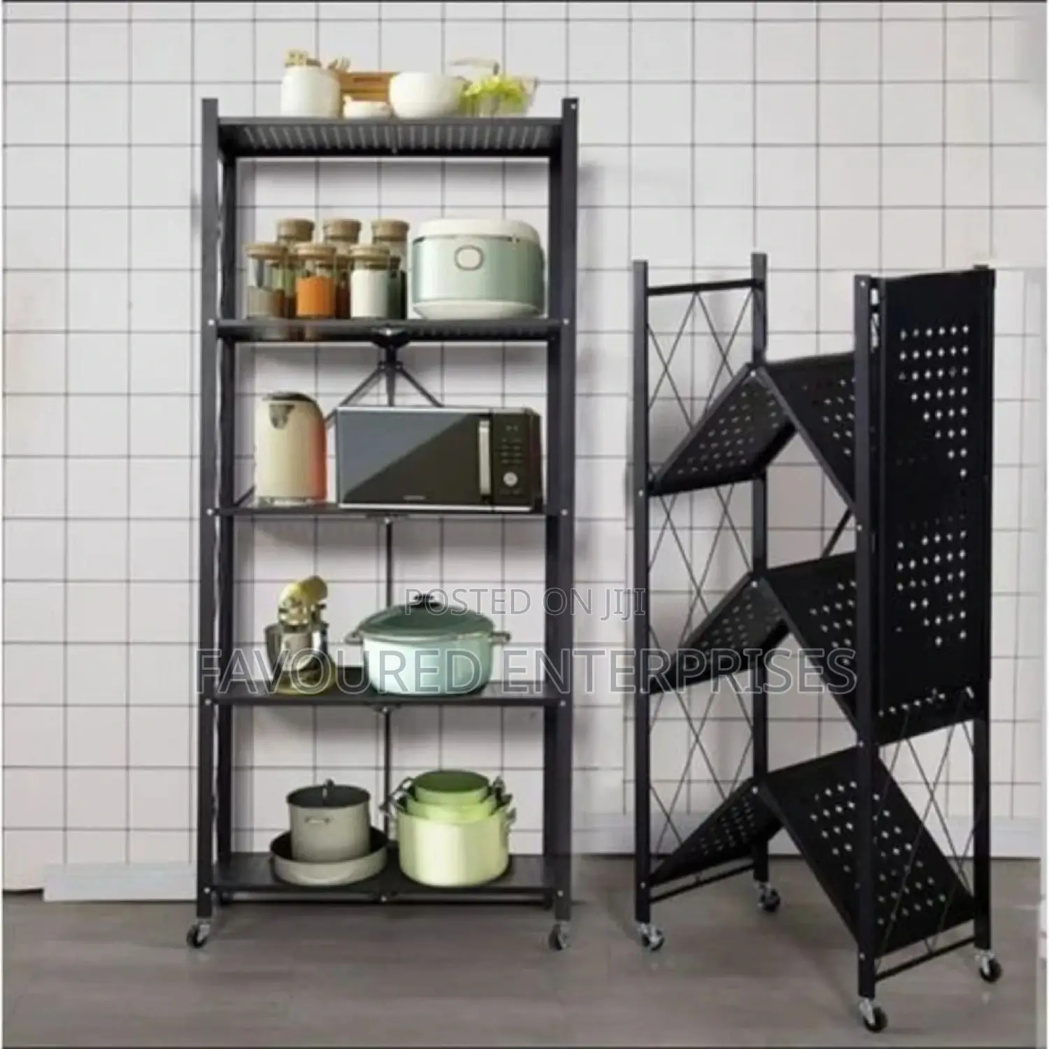 5 Layer Household Kitchen Shelf/ Kitchen Rack Standing Rack