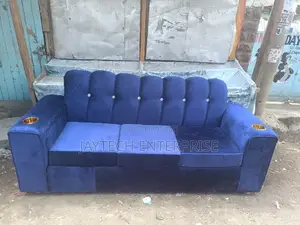 Navy Blue 3 Seater Sofa