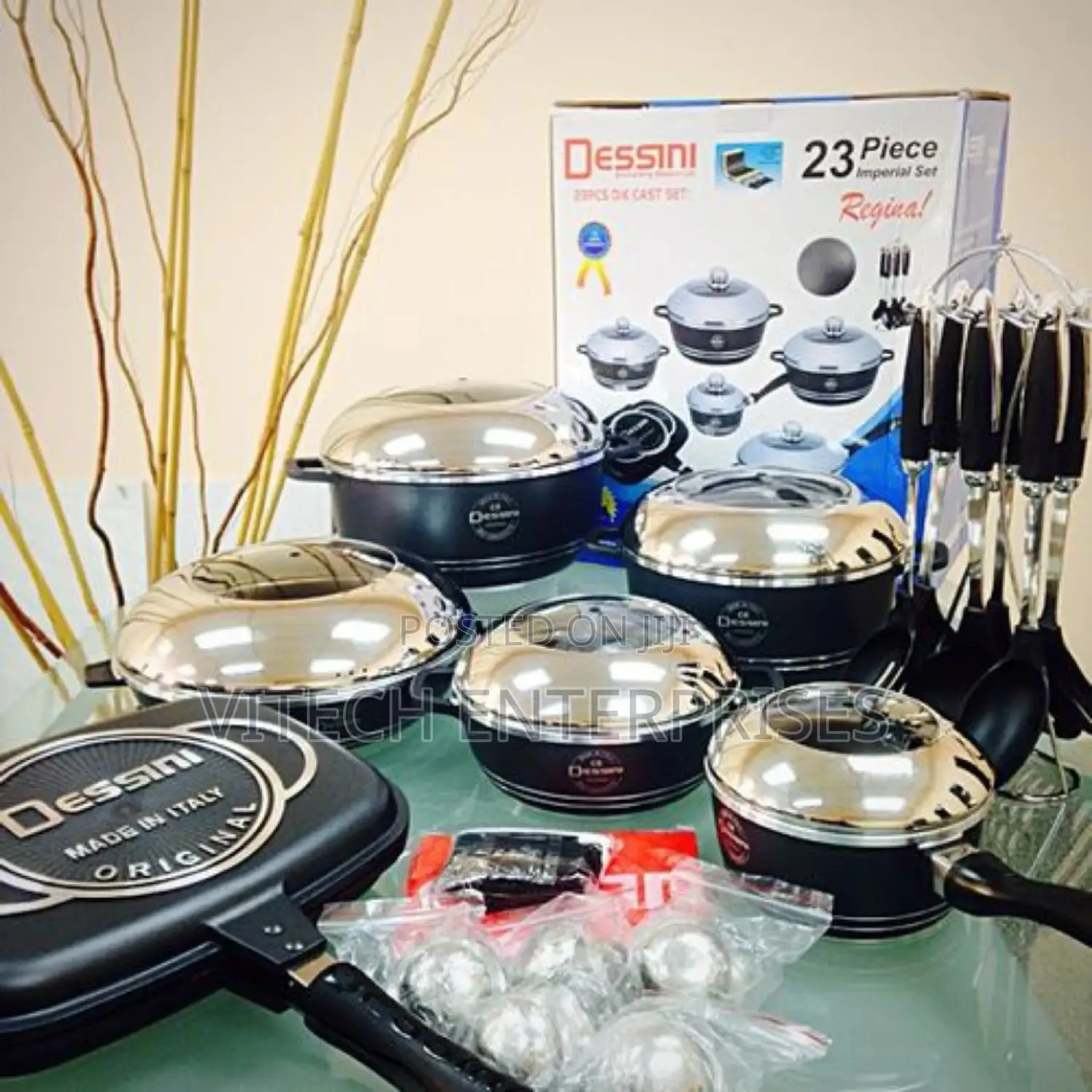 Dessini Italian- 23piece Non-Stick Diecast Cooking Pots