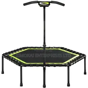 Fitness Hexagon Trampoline With Handle