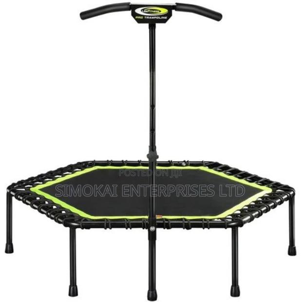 Fitness Hexagon Trampoline With Handle