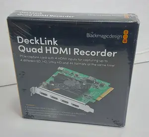 Blackmagic Design Decklink Quad Hdmi Pcie Capture Card, Up To 4k60