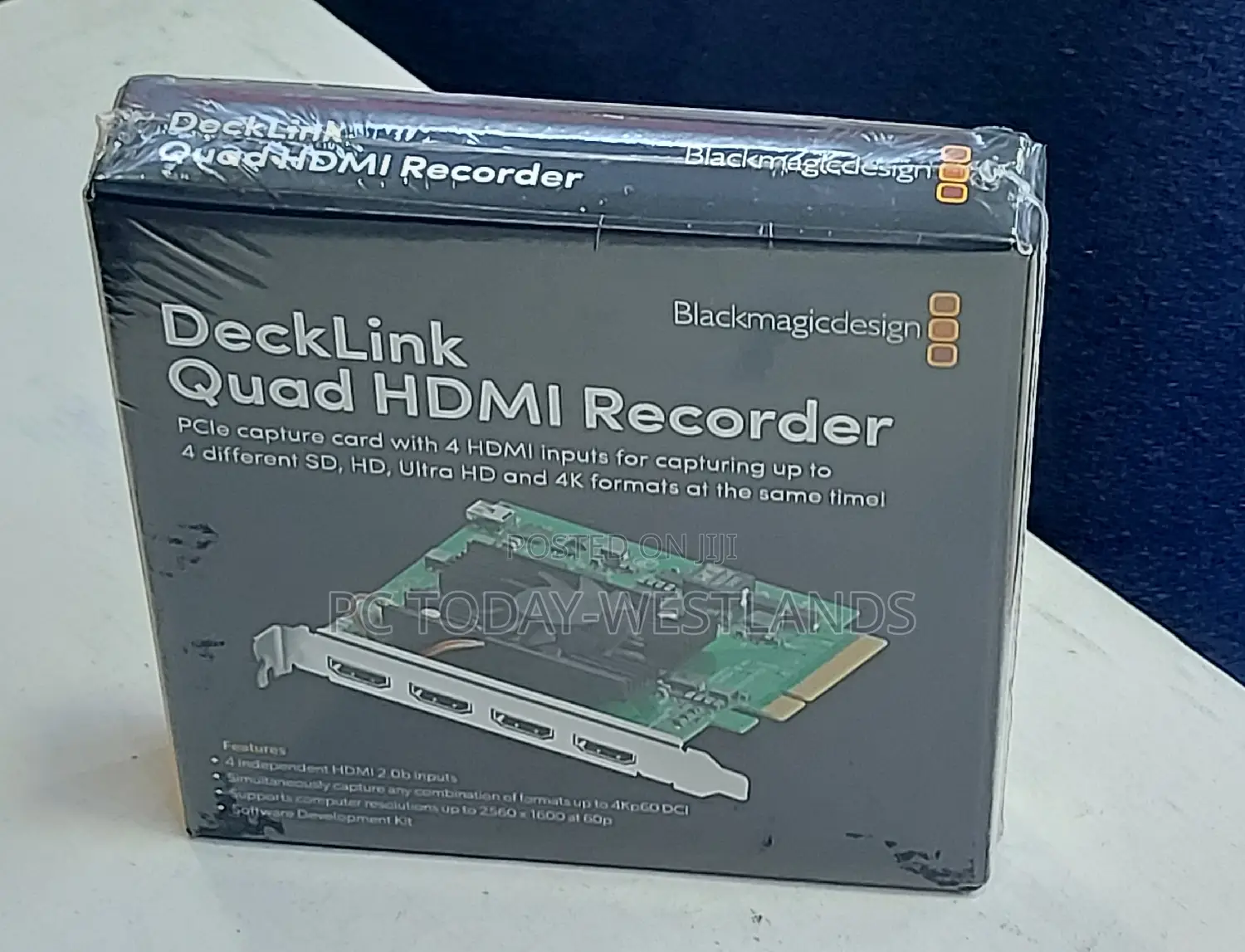 Blackmagic Design Decklink Quad Hdmi Pcie Capture Card, Up To 4k60