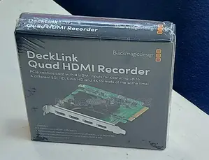 Blackmagic Design Decklink Quad Hdmi Pcie Capture Card, Up To 4k60