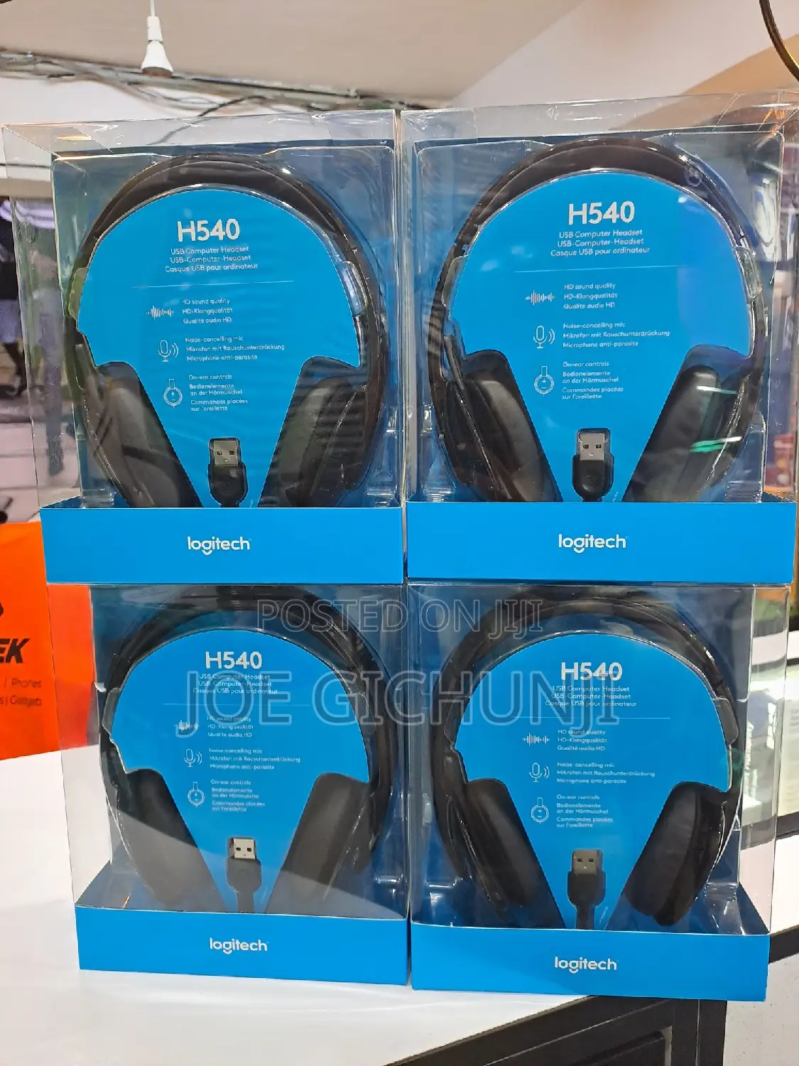 Logitech USB Headset H540 for Windows and Mac, Skype
