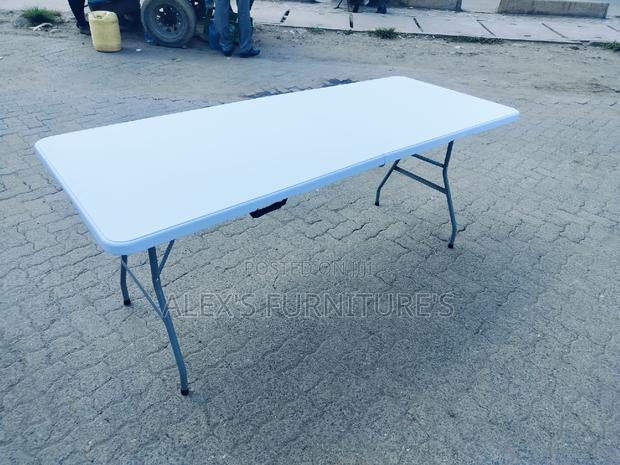 White Table Foldable Table Foldable Table Foldable Table. - main view
