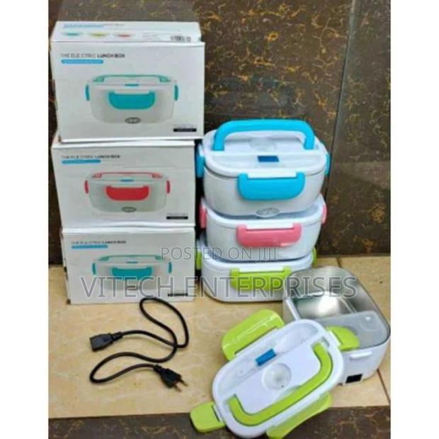 Electric Portable Heat Lunch Box Food Warmer With Partition/