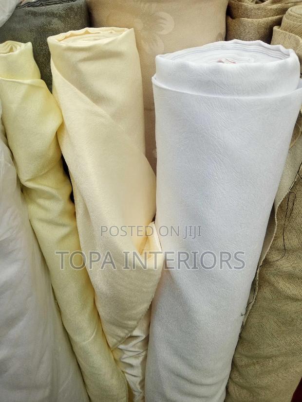 Cream and White Curtain Materials for Sale