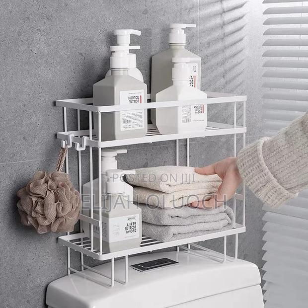 Double Layer Over the Toilet Rack/Shelf Bathroom - thumbnail 4