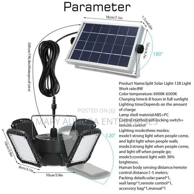 Solar Indoor/Outdoor Lights Lamp - thumbnail 3