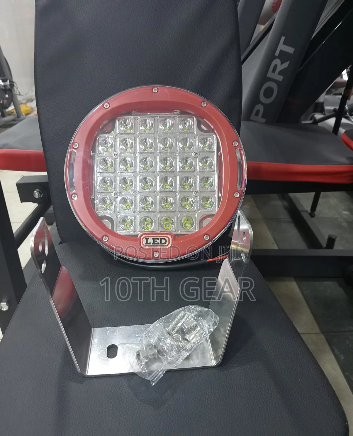 Original 9 Inch LED Flood Lights Red Right/Left PCS