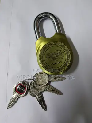 New Mindy Round Padlock Top Security Lock 4 Keys
