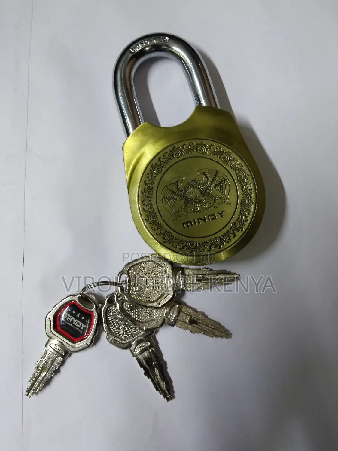 New Mindy Round Padlock Top Security Lock 4 Keys