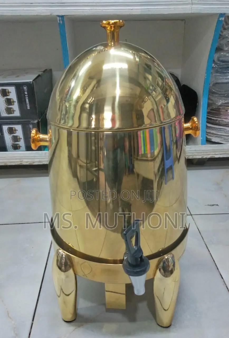 12L Golden Stainless Coffee ,Tea Urn*