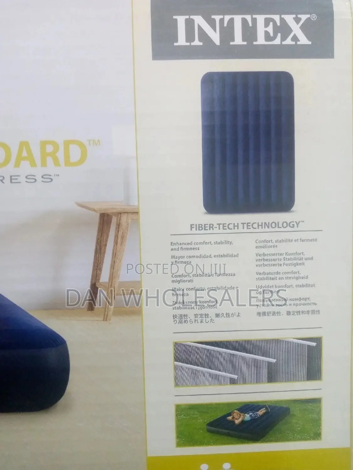 Intex Classic 4 X 6 Airbed Mattress With Free Electric Pump