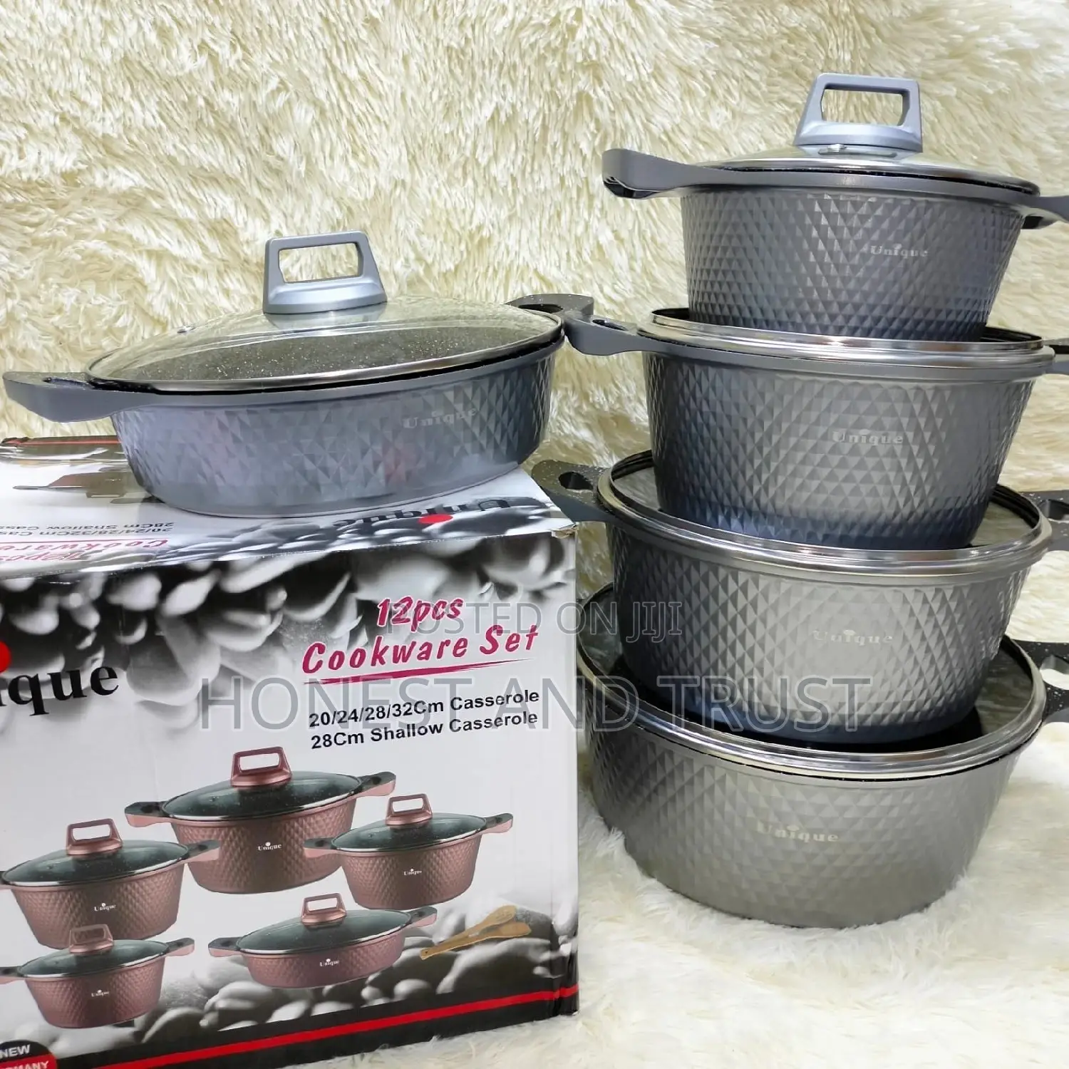 Unique 12 Pieces Cookware