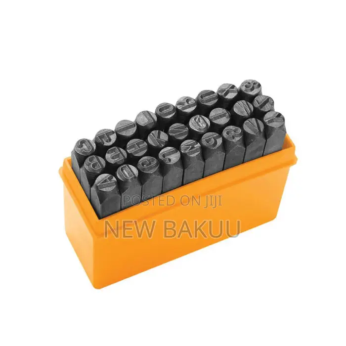 27 PCS Letter Punch Set Carbon Steel (6mm) Tolsen 25104
