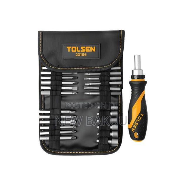 Ratchet Handle 26pcs Bit Set Tolsen 20186 - main view