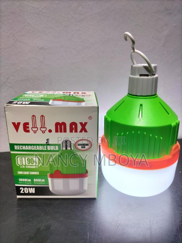 Rechargeable/Intelligent Bulb Lasts Upto 8hrs 20w Portable