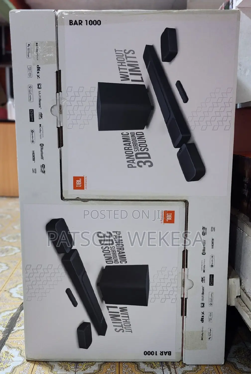 JBL Bar1000 Wireless Soundbar System