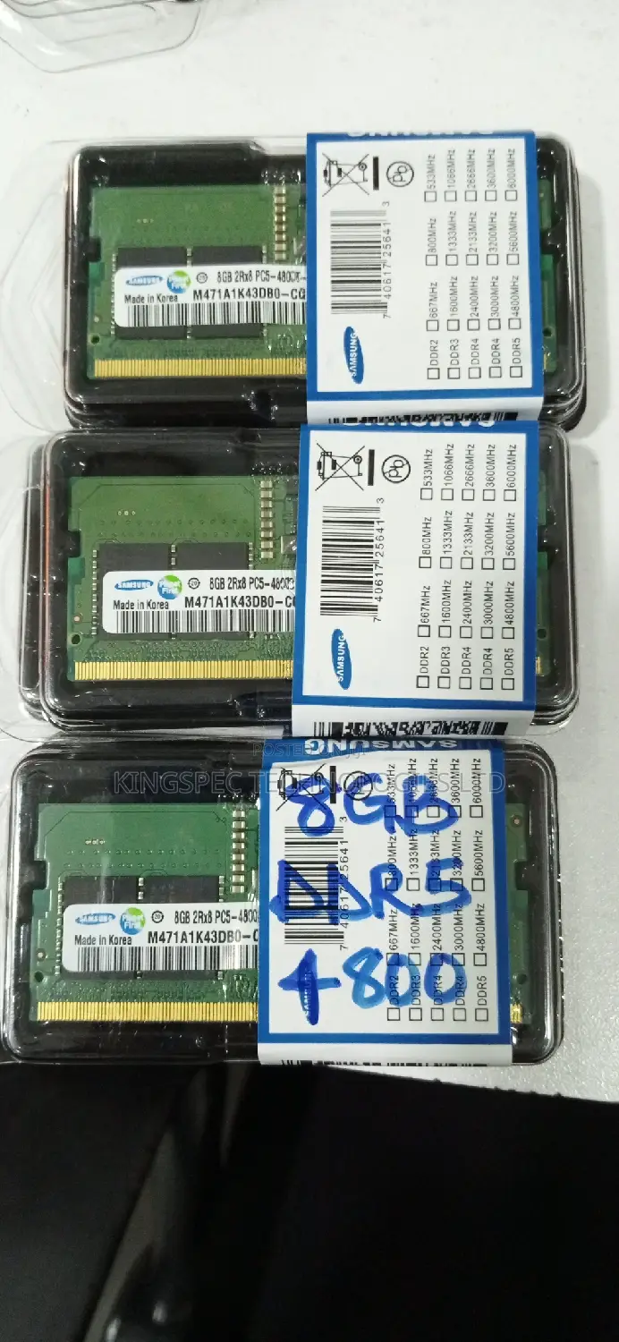 Laptop Memory 8gb Ddr5(Pc5)-4800(Speed)
