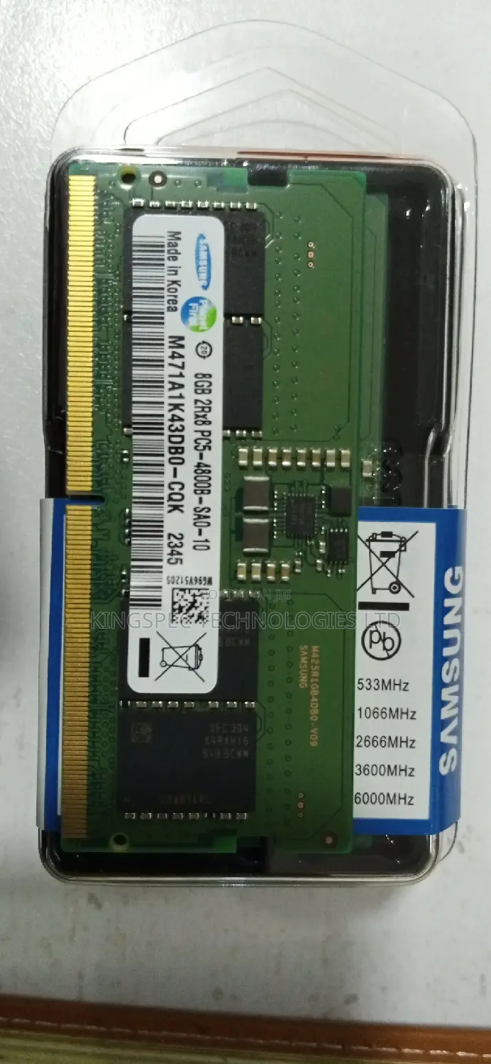 Laptop Memory 8gb Ddr5(Pc5)-4800(Speed)