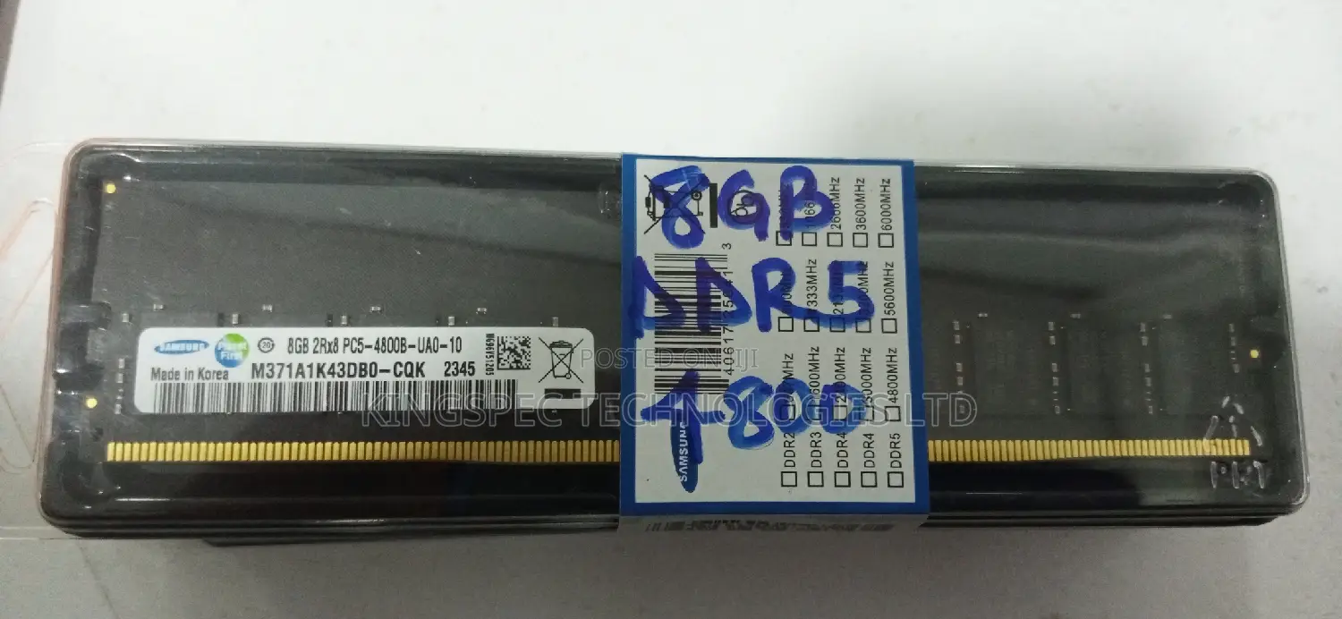 Desktop Memory 8gb Ddr5 (Pc5)-4800(Speed)