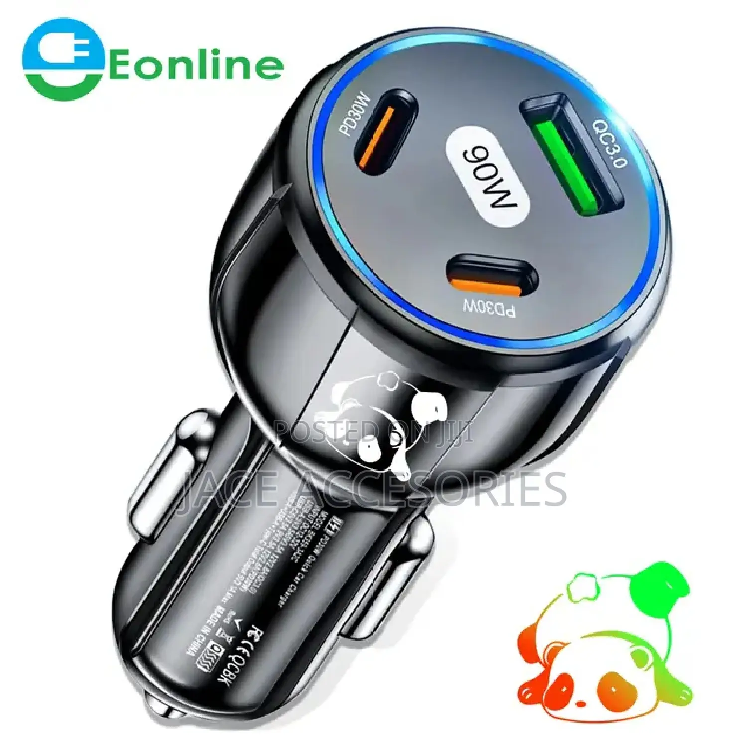 90w Car Pd Charger Usb C to C