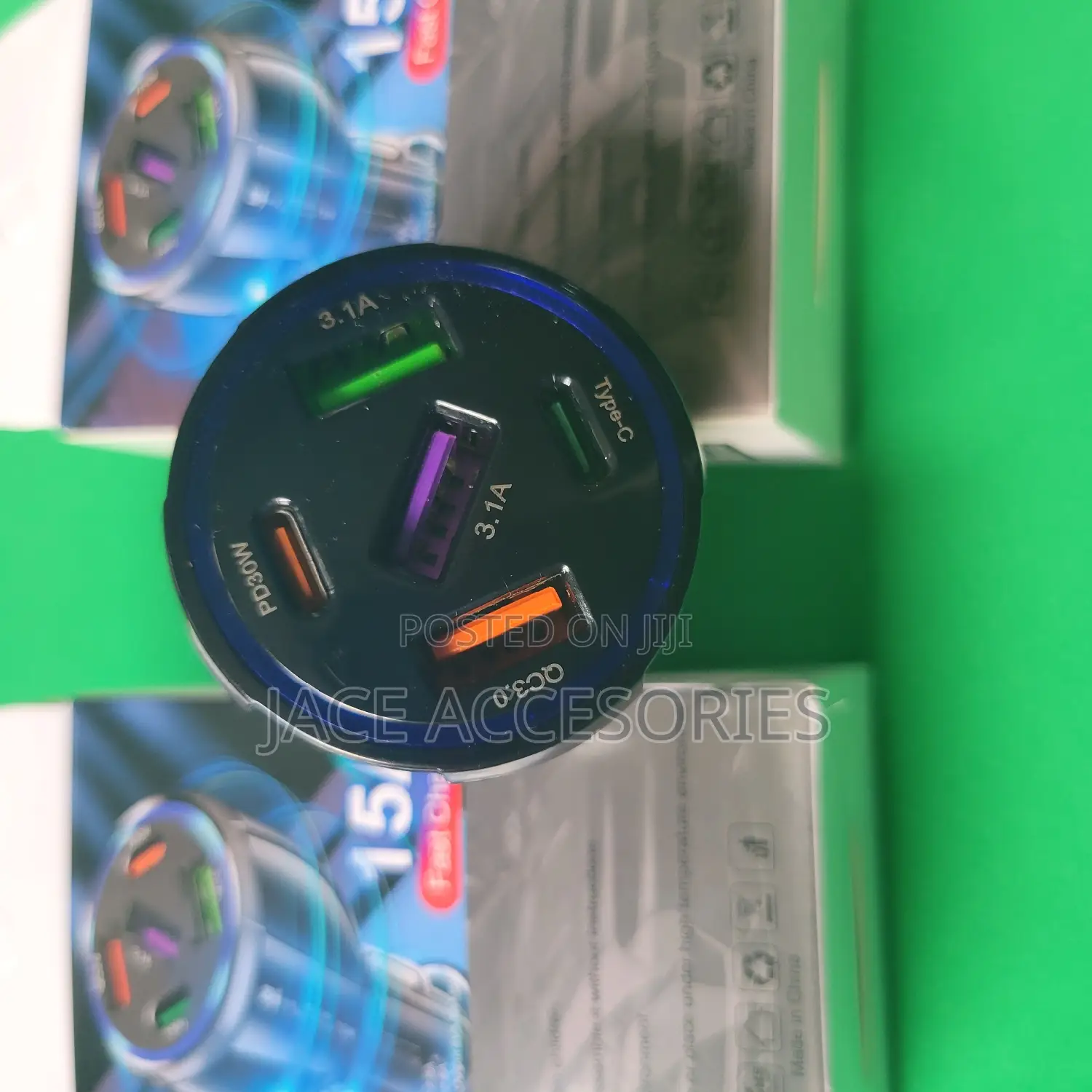 New 75 15A 5 Port PD Car Charger
