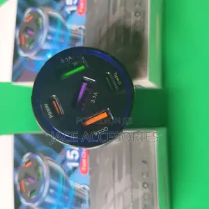 New 75 15A 5 Port PD Car Charger