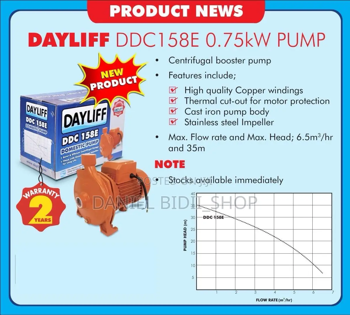 DDC158E Bo0ster Pump