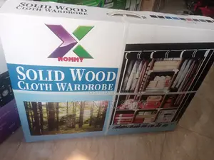 3 Coloum Portable Wooden Wardrobe