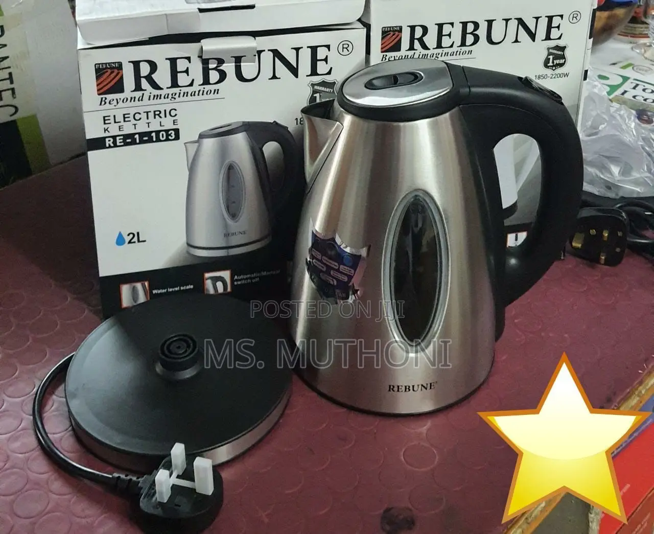 2 L Rebune Silver Kettle