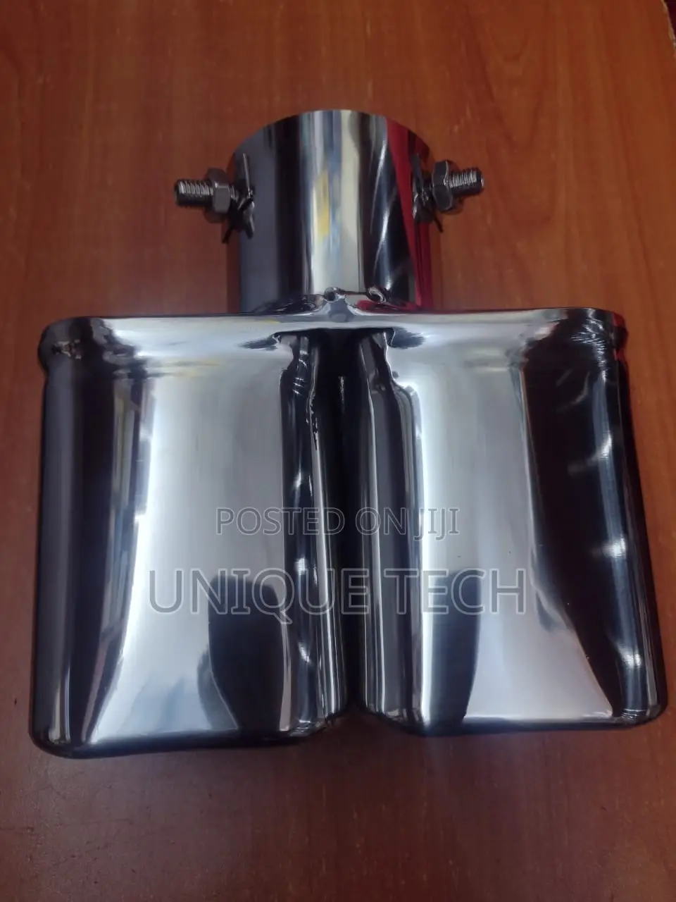 Double Car Exhaust End Tip With Square Shaped End