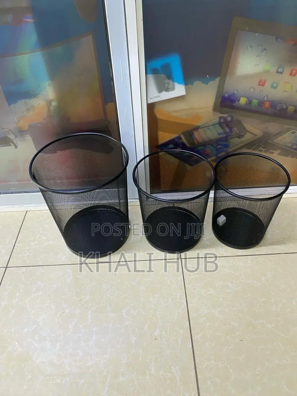 Office Mesh Bins Stainless Dustbins