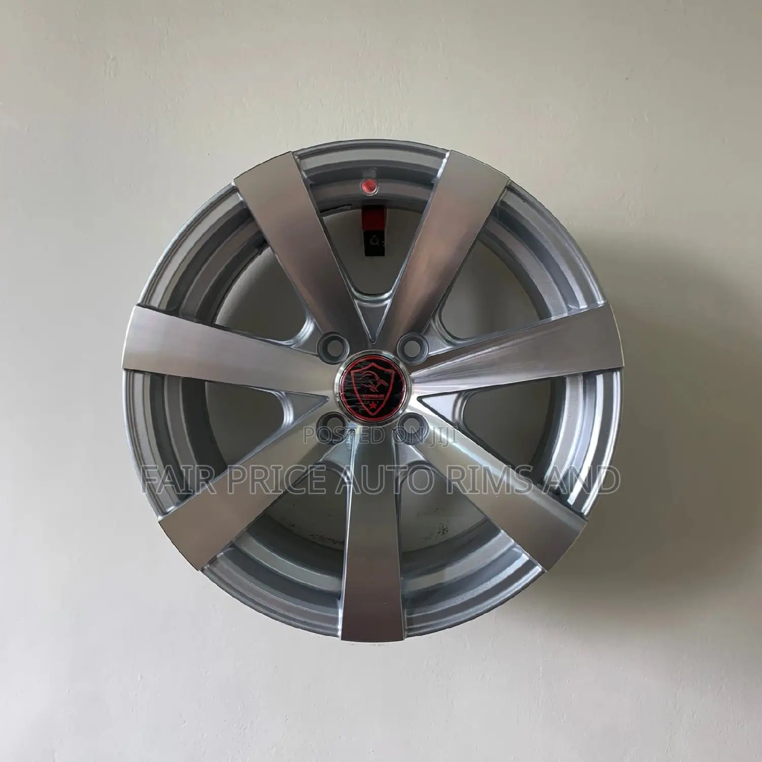 Silver and Black Silver Sports Rims Namba 15 Normal