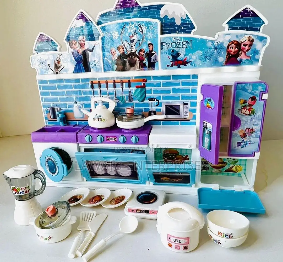 Toy Kitchen Cooking Set With Light and Sound