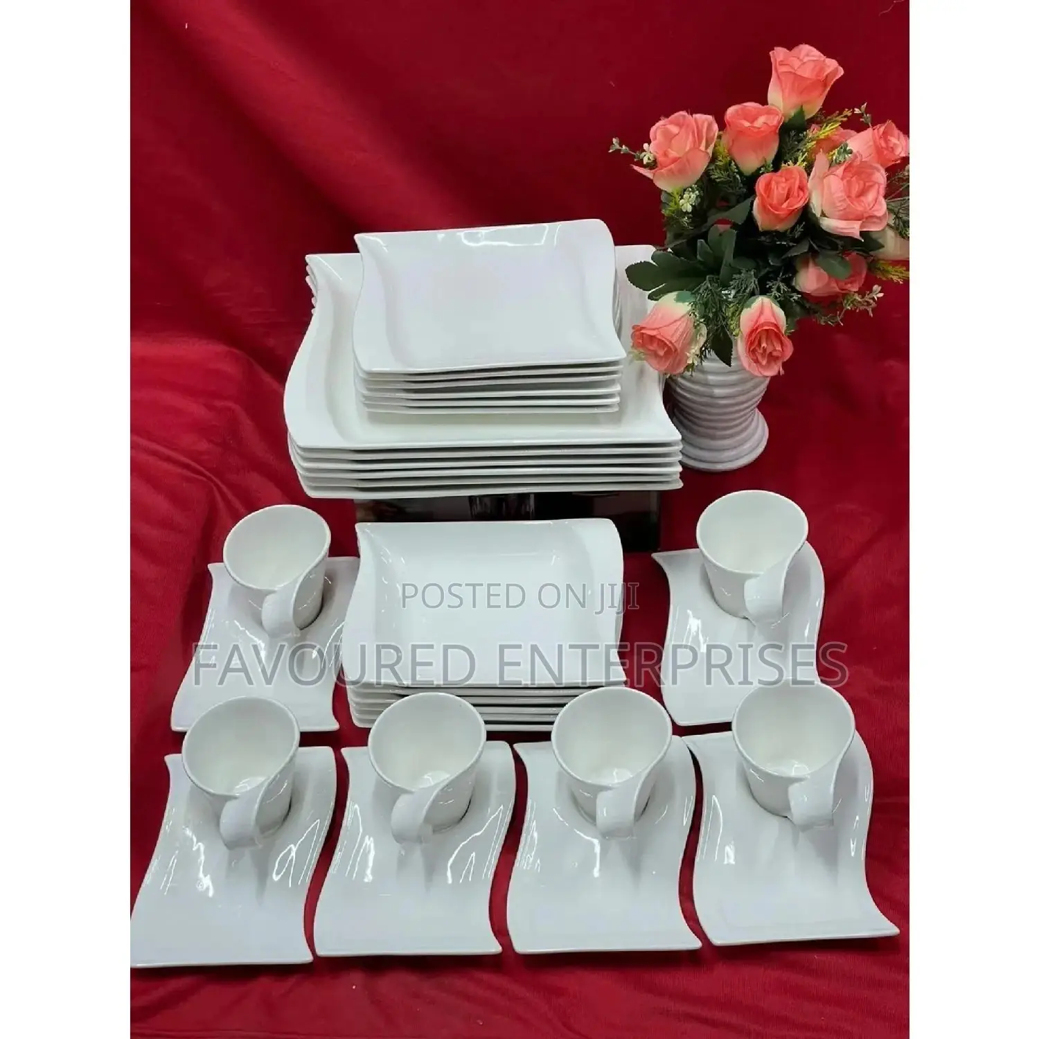 High Quality and Unique 30 PCS Novel Ceramic Dinner Set