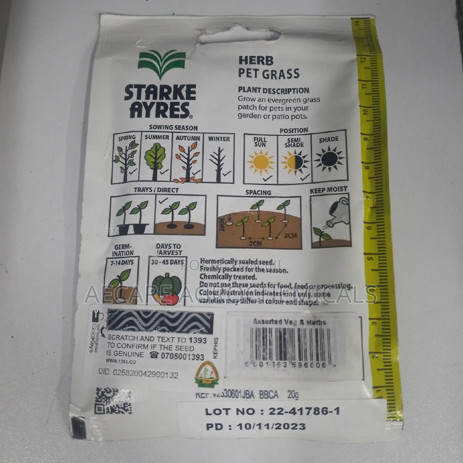 Pet Grass Herb 20 Grams