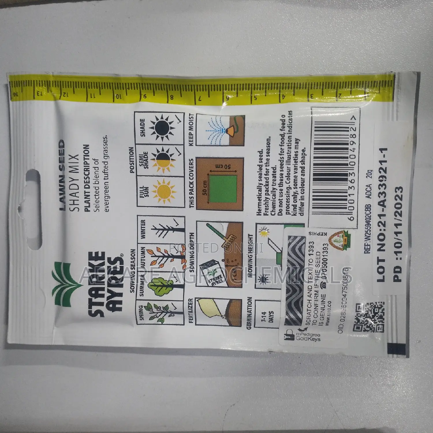 Lawn Seed Shady Mix 20 Grams