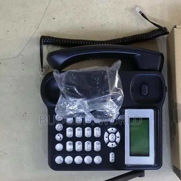 Office/Home Landline Phone-Black Fixed Desktop Wireless